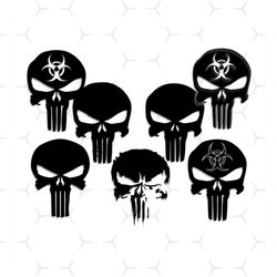 black punisher skull svg, politics svg, punisher skull icon svg, police blue thin svg, military green thin svg, firefigh