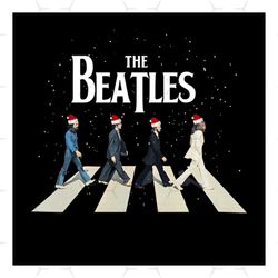 the beatles svg, music svg, band svg, team svg, man svg, snow svg, winter svg, santa hat svg, road svg, beatles lovers s