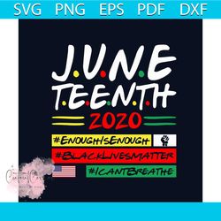 juneteenth 2020 svg, juneteenth svg, juneteenth 1865 svg, black live matter svg, enough is enough svg, i cant breathe sv