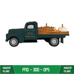 pick of the patch green truck empty png digital downloads