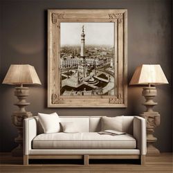 indianapolis photo of monument circle, indiana art print, indianapolis city scene. indianapolis skyline photo, downtown