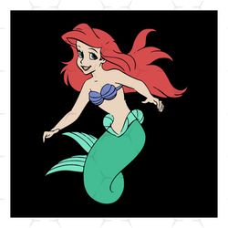 ariel mermaid svg, disney svg, mermaid svg, ariel svg, mermaid birthday svg, little mermaid svg, childrens gift svg, fri