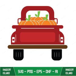 red truck with pumpkins png, digital download, farm fresh, fall shirt design, old truck png, fall print