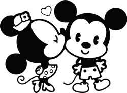 Valentine Mickey Svg, Mickey Minnie Love Svg Digital File, Disney Svg, Valentine Svg, Mickey Mouse Svg, Instant download
