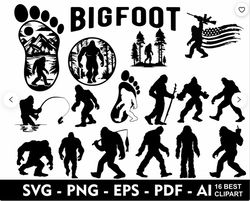 bigfoot svg, sasquatch svg, 16 bigfoot sign, bigfoot sticker, bigfood camping svg, mountains svg, bigfoot mountain svg,