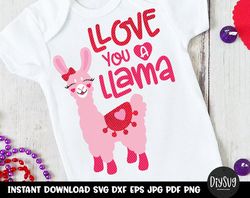valentine svg, llama svg, baby svg, valentines day svg, svg file for cricut, valentine shirt, llama iron on, llama cut f