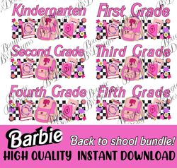 back to school bundle barb doll barb girl png back to school