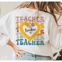 funny teacher groovy png, gifts for teacher png, kindergarten teacher, teacher appreciation png, back to school png, sub