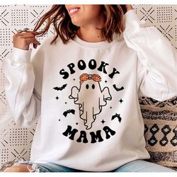 spooky mama svg, spooky mom svg, halloween shirt gift for mom, spooky svg, halloween mama svg, mom life svg, png sublima