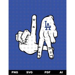 la svg, la sign svg, la baseball svg, dodger svg, cricut svg