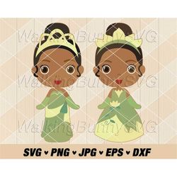 baby frog princess svg png, layered cute frog princess svg, baby princess png, svg files for cricut, instant download