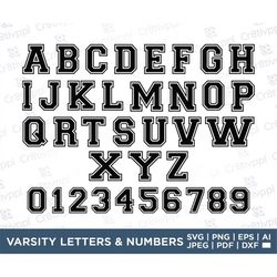 varsity font svg, block font svg, college font, university font, varsity letters, baseball font svg,distressed varsity l