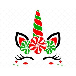 christmas unicorn svg, merry christmas svg, merry christmas png, christmas candy svg, unicorn png, retro christmas svg,