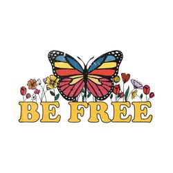 be free butterfly retro sublimation png, animal png, be free vintage, be free retro, be free sublimation