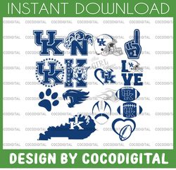 15 files kentucky wildcats, kentucky wildcats svg, kentucky wildcats clipart, kentucky wildcats cricut, football svg