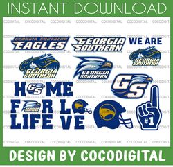 11 files georgia southern eagles football svg, football svg, silhouette svg, cut files, college football svg, ncaa logo