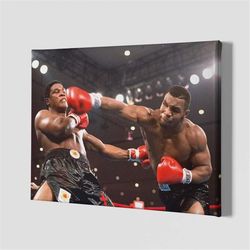 mike tyson canvas, mike tyson motivational wall art, vintage boxing print