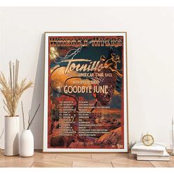 whiskey myers band tornillo north american tour 2022 poster, whiskey myers poster, rock band print