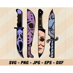 horror characters knive svg png, layered horror knive svg, horror movie knive png, svg files for cricut, instant downloa