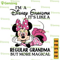 i'm a grandma, it's like a regular grandma but more magical svg, mother's day svg, family trip svg, svg