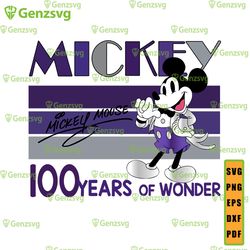 mickey 100 years of wonder castle bleached svg, mickey svg