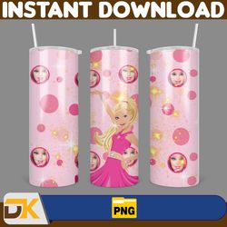 barbie tumbler wrap, come on barbie sublimation, barbie doll tumbler wrap, lets go party tumbler png, 20 oz barbie tumbl