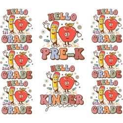 i'm ready for first grade but is it ready for me svg, back to school svg bundle, hello kindergarten svg, retro school sv