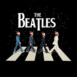 the beatles svg, music svg, band svg, team svg, man svg, snow svg, winter svg, santa hat svg, road svg, beatles lovers s