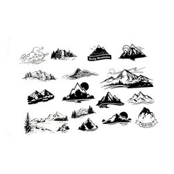 mountain bundle svg, nation svg, rocky mountain svg, mountain icon svg, nature svg, love nature svg, mountain hide river