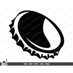 bottlecap svg  soda bottle cap clip art cut file silhouette dxf eps png jpg  instant digital download