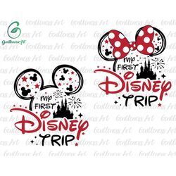 bundle my first trip svg, family vacation svg, family squad svg, friend squad svg, vacay mode svg, magical kingdom svg