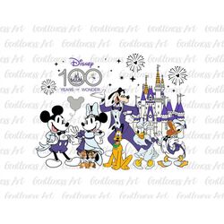 100 years of wonder 2023 svg, family vacation svg, 100th anniversary celebration svg, magical castle anniversary