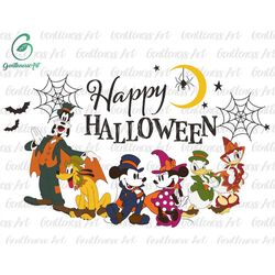 halloween mouse and friends masquerade svg png, trick or treat, spooky vibes, boo svg, fall svg, holiday season