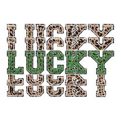 lucky svg, st. patricks day svg, leopard word svg, green words svg, patricks day svg, shamrocks svg, lucky leaf svg, luc