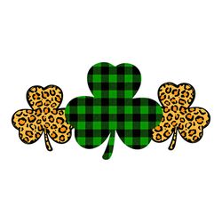 plaid leopard, shamrock patrick day svg, st. patricks day svg, plaid shamrocks svg, leopard shamrocks svg, patricks day