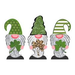 gnomies hold shamrocks svg, st. patricks day svg, gnomies svg, leopard shamrocks svg, patricks day svg, shamrocks svg, l