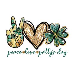 peace, love, patty's day svg, st. patricks day svg, peace svg, love svg, patty's day svg, heart svg, hi hand svg, patric