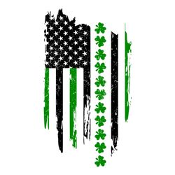 flag with shamrocks svg, st. patricks day svg, american flag svg, shamrocks svg, lucky leaf svg, american svg, lucky svg