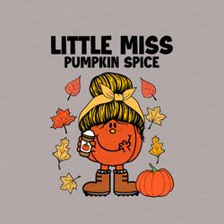 little miss pumpkin spice png, little miss png, pumpkin halloween png, pumpkin spice png, little miss halloween png, fun