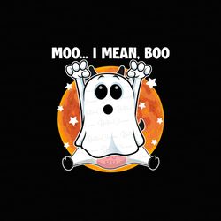 moo i mean boo pngg, cow halloween funny png, funny ghost halloween png, ghost png