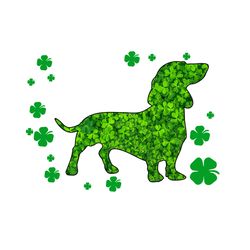 just a girl who loves dachshunds svg, st. patricks day svg, dachshunds svg, patricks day svg, shamrocks svg, lucky leaf