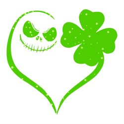 jack skellington svg, st. patricks day svg, heart svg, shamrocks svg, jack skellington svg, horror face svg, lucky leaf