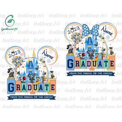 bundle family graduation 2023 png, graduation senior 23, graduate tassel to castle png, graduation trip png