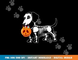 dachshund skeleton halloween happy pumpkin  png,sublimation copy