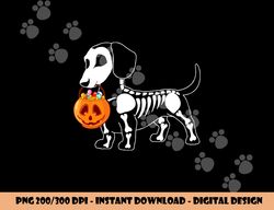 dachshund skeleton halloween happy pumpkin  png,sublimation copy