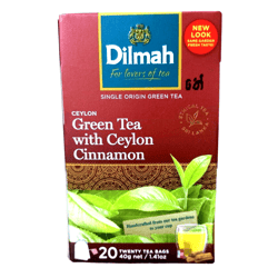 dilmah ceylon green tea with ceylon cinnamon weight loss and fat burn tea bags