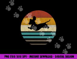 dachshund vintage silhouette 60s 70s retro grunge dog lover  png, sublimation copy