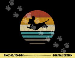 dachshund vintage silhouette 60s 70s retro grunge dog lover  png, sublimation copy