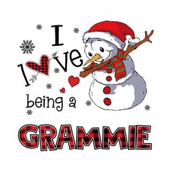 i love being a grammie svg, christmas svg, xmas svg, merry christmas, christmas gift, snowman svg, being a grammie, gram