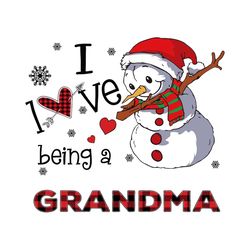 i love being a grandma svg, christmas svg, snowman svg, dabbing snowman, christmas gift, merry christmas, xmas svg, gran